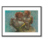 Two Dancers, Half-Length av Edgar Degas som konstposter från Historly – med vit kant utan titel