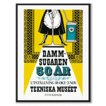 The Vacuum Cleaner 50 years as a historic Stockholm poster from Historly – full image without white border