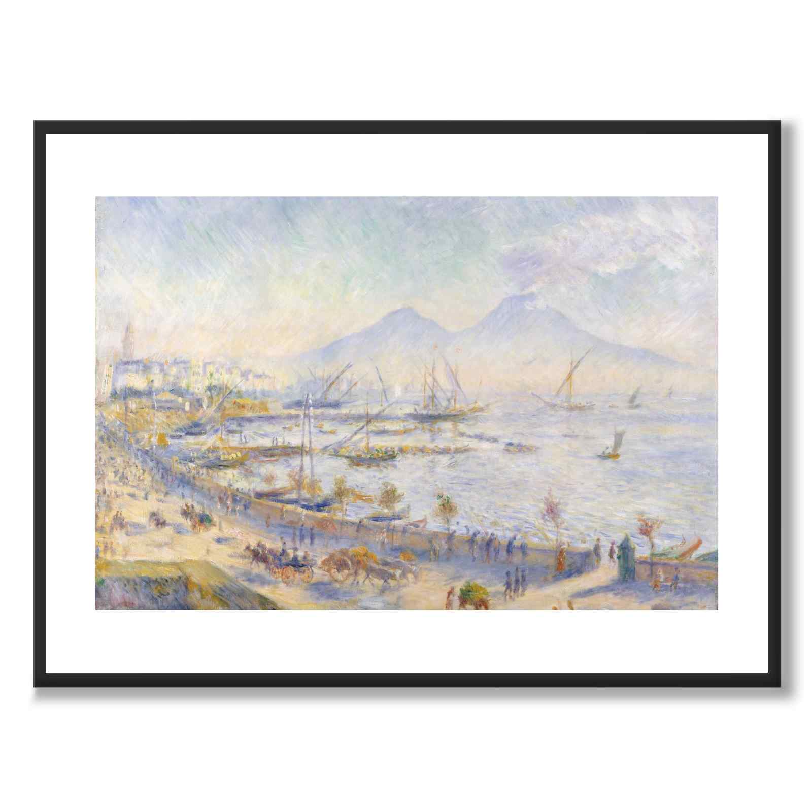 The Bay of Naples by Auguste Renoir as an art poster from Historly – with white border without title