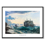 The Morning after a Storm som konstposter från Historly – med vit kant och titel