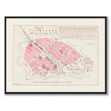 Map of Gothenburg as a historic Gothenburg poster from Historly – full image without white border