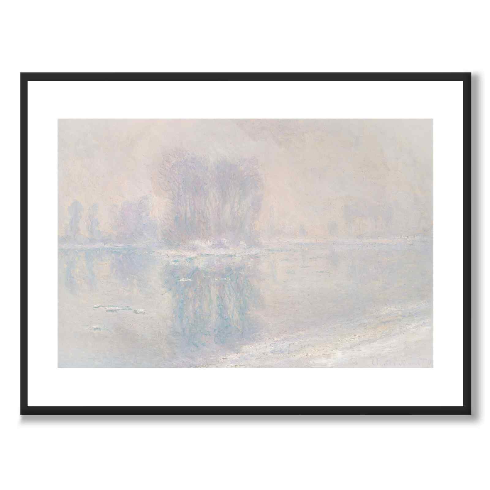 Ice Floes by Claude Monet as an art poster from Historly – with white border without title