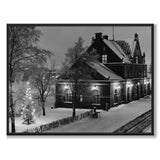 Umeå Station som historiskt fotografi och poster från Historly – helbild utan vit kant