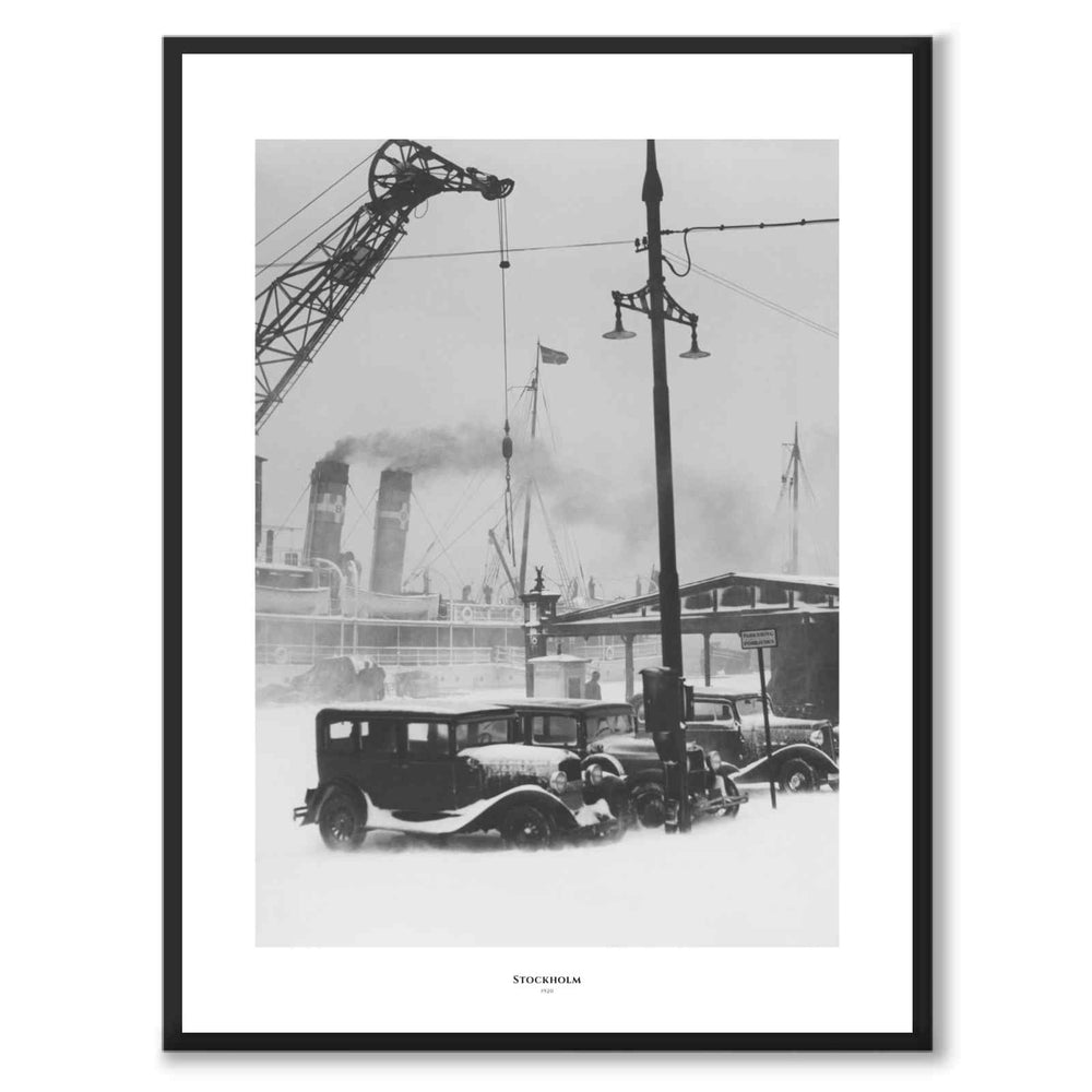Stockholm 1920 som historisk Stockholmsposter från Historly – med vit kant och titel