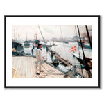 From the Port of Copenhagen I by Albert Edelfelt as an art poster from Historly – with white border without title