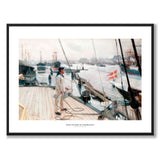 From the Port of Copenhagen I by Albert Edelfelt as an art poster from Historly – with white border and title