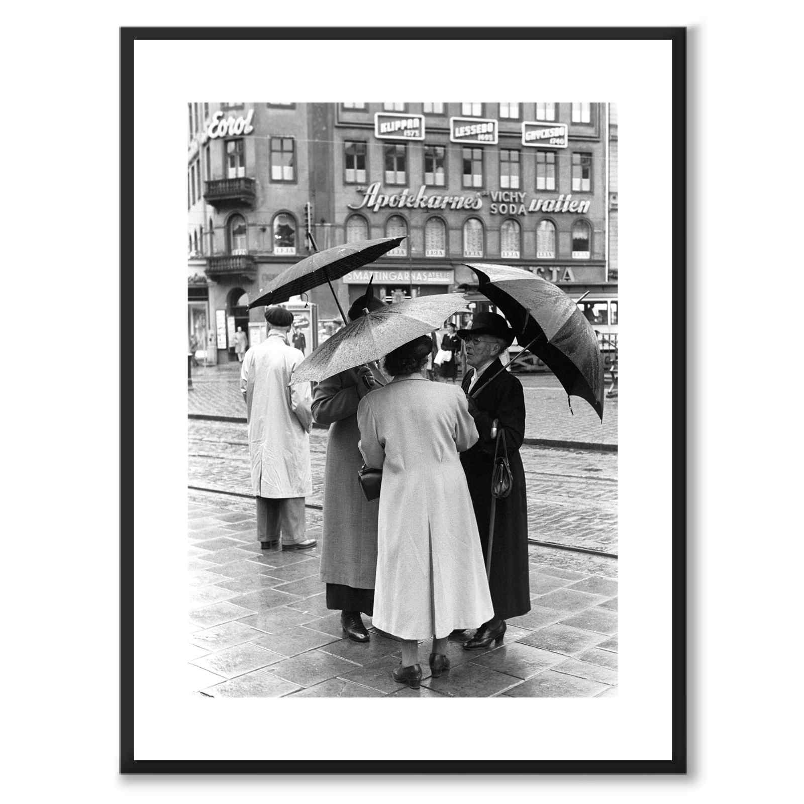 Stockholm 1954 as a historic Stockholm poster from Historly – with white border without title