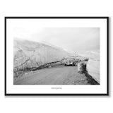 Hardangervidda 1948 som historiskt fotografi och poster från Historly – med vit kant och titel