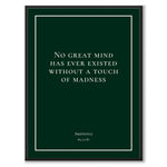Aristotle - No great mind has ever existed without a touch of madness som historiskt citat och poster från Historly – bild 5