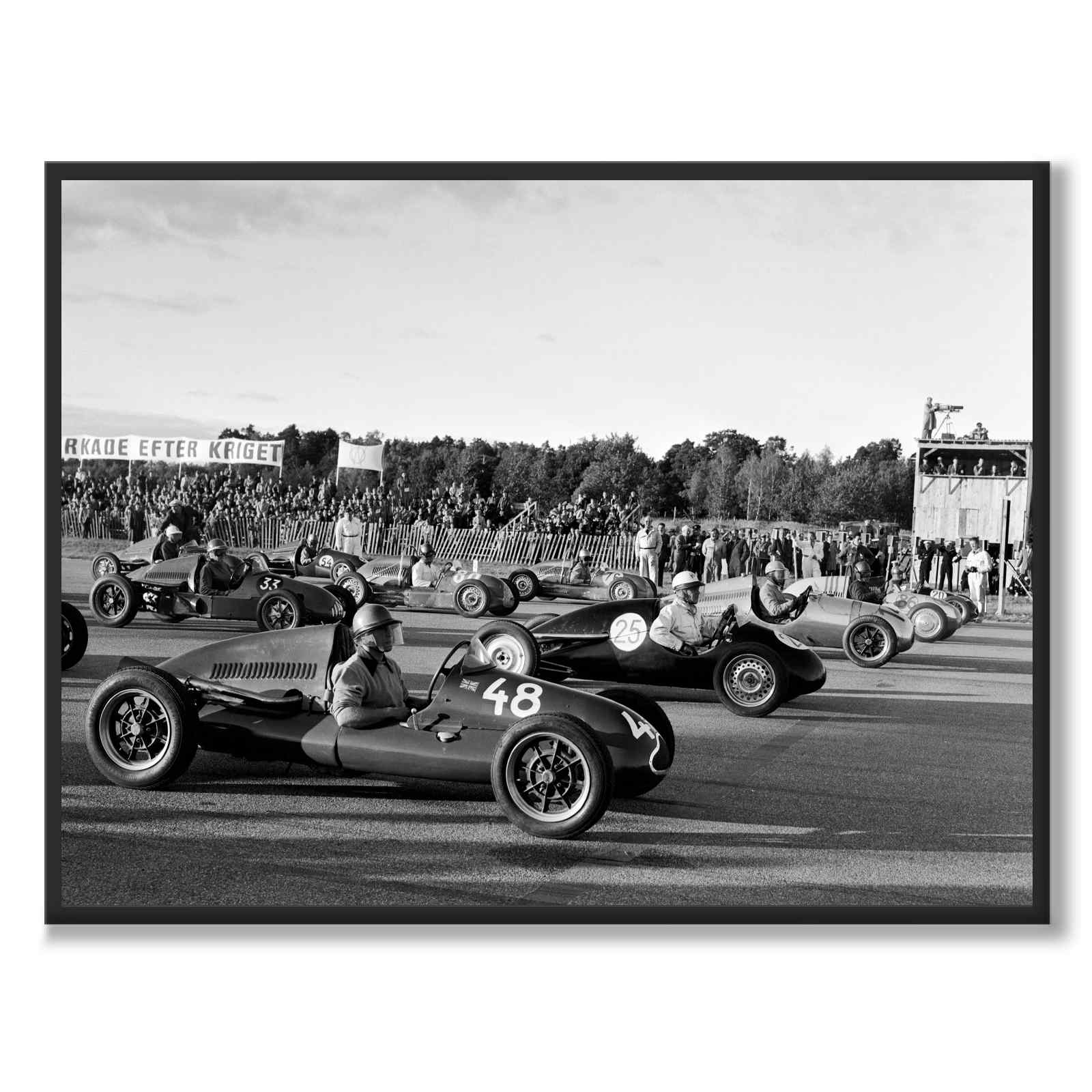 Pole Position som historisk Stockholmsposter från Historly – helbild utan vit kant