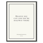Roosevelt - Believe you can and you're halfway there som historiskt citat och poster från Historly – bild 3