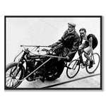 Freeride som historiskt fotografi och poster från Historly – helbild utan vit kant
