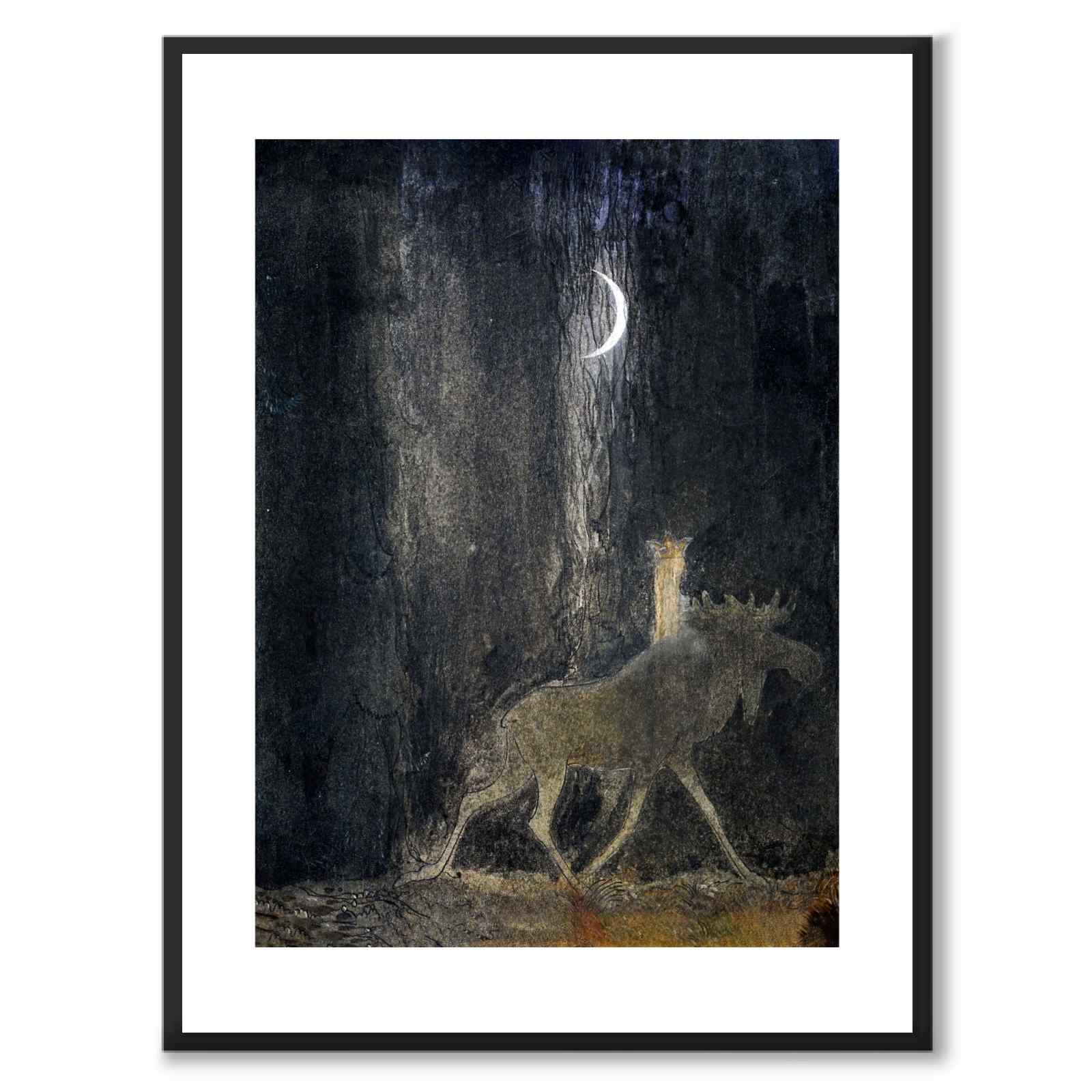 Tuvstarr och Skutt av John Bauer som konstposter från Historly – med vit kant utan titel