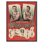 Svenska Kraftekvilibrister som vintageillustration och poster från Historly – bild 1