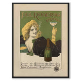 Pol Roger som vintageillustration och poster från Historly – helbild utan vit kant