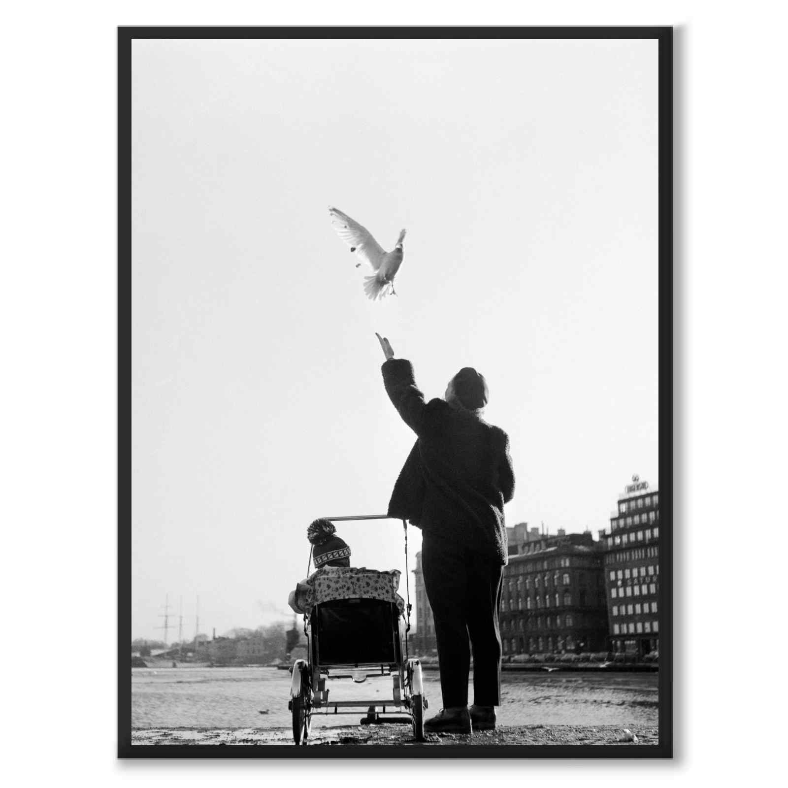 Nybroviken 1955 som poster till barnrum från Historly – helbild utan vit kant