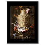 Black Collection - A Garland of Flowers som svartvit poster från Historly – med svart bakgrund utan titel