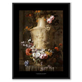 Black Collection - A Garland of Flowers som svartvit poster från Historly – med svart bakgrund och titel