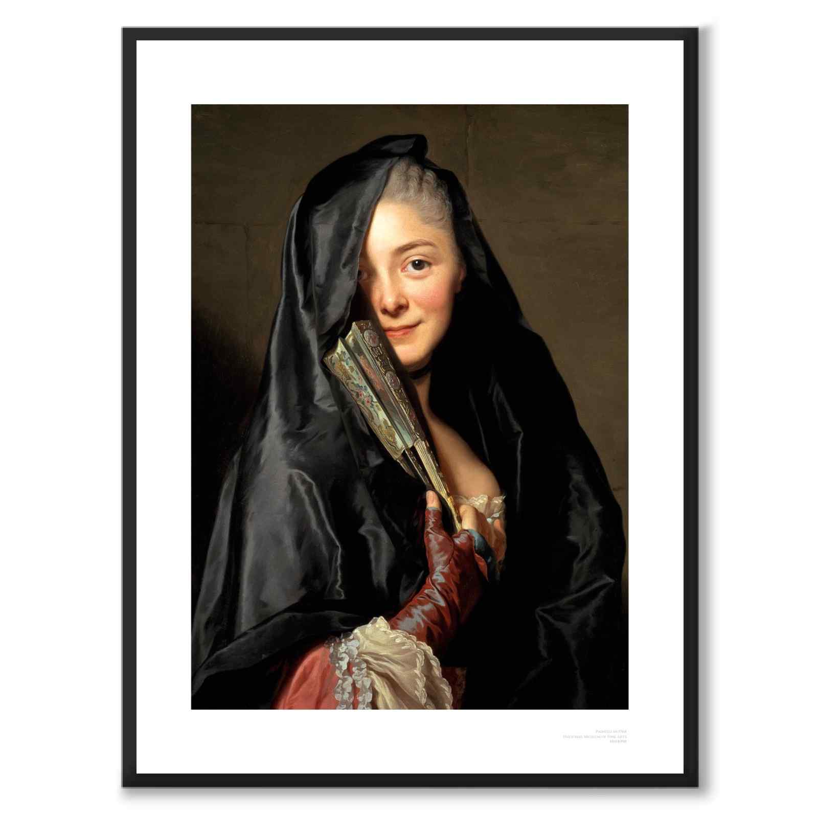 The Lady With The Veil som konstposter från Historly – med vit kant utan titel