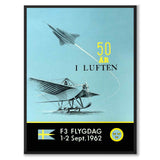 50 Years of Flight as a vintage illustration and poster from Historly – full image without white border