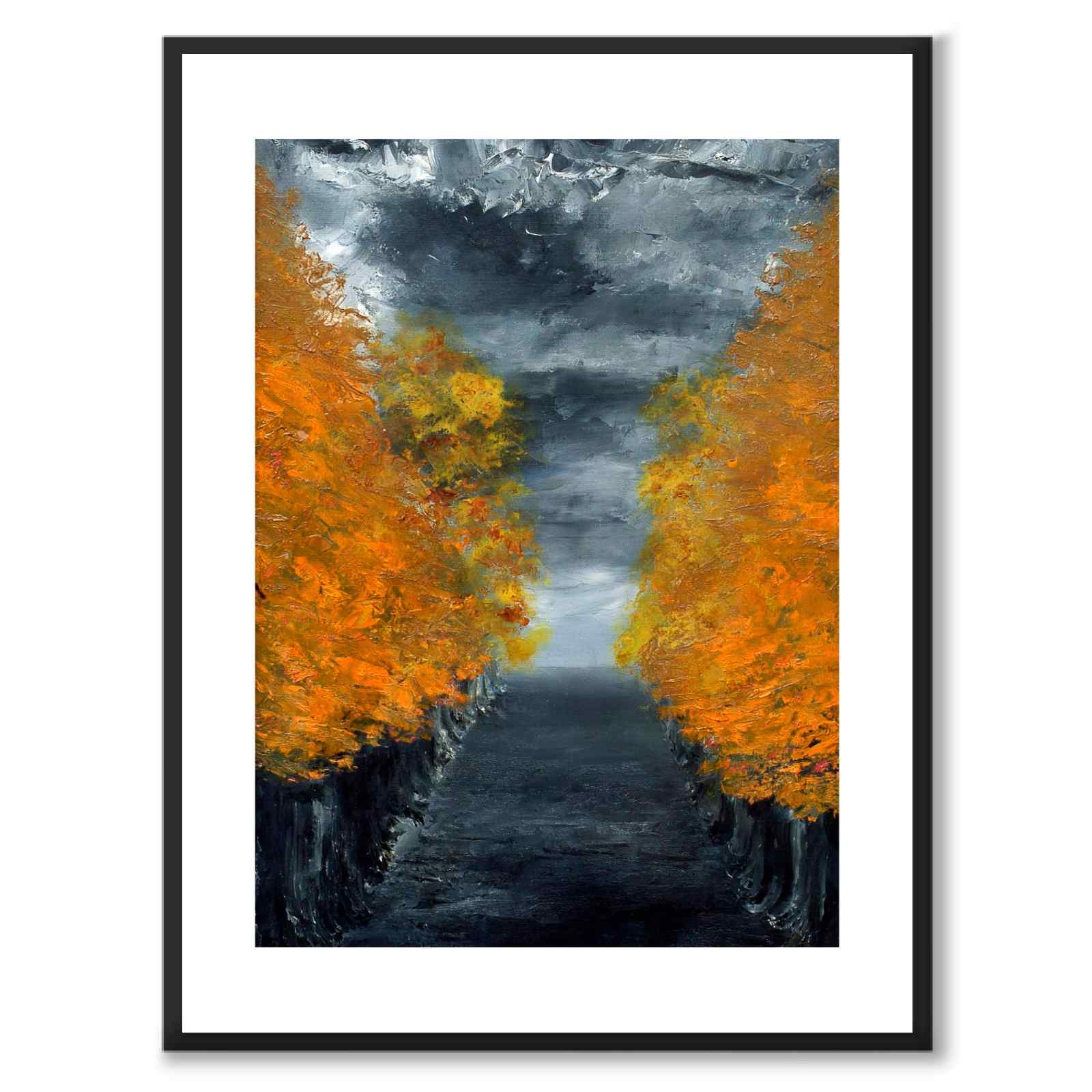 The Avenue av August Strindberg som historisk Stockholmsposter från Historly – med vit kant utan titel
