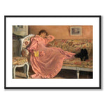 Carola Sitting on the Sofa som konstposter från Historly – med vit kant utan titel