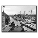 Port of Gothenburg 1940 som historisk Göteborgsposter från Historly – helbild utan vit kant