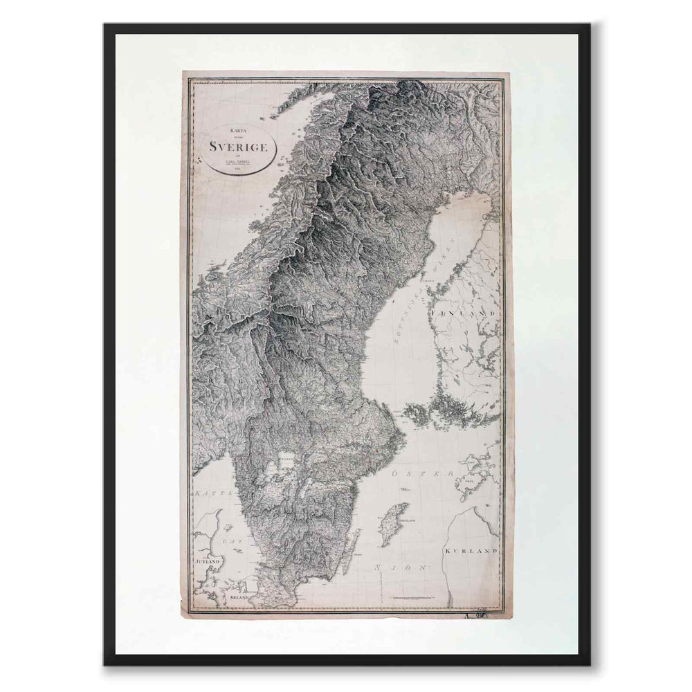 Sweden 1811 som historisk karta och poster från Historly – helbild utan vit kant