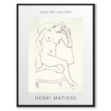 Nude Sitting in a Chair som vintageillustration och poster från Historly – bild 1